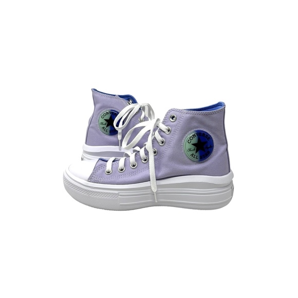 Converse Chuck Taylor Move Platform Shoes Violet Canvas Kids Women Skate A02493C - Picture 5 of 10